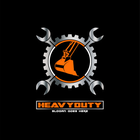 Heavy machine gear logoのイラスト素材