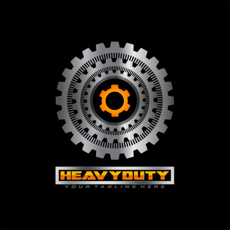 Gear logo. Modern professional vector logo. Corporate logotype design.のイラスト素材