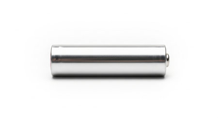 Aluminum battery isolated on white background with clipping path. 3d illustrationの素材