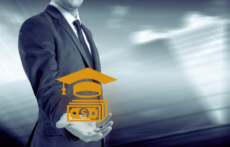 The business concept of obtaining success through training.の写真素材