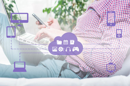 The concept of Omnichannel between devices to improve the performance of the company. Innovative...