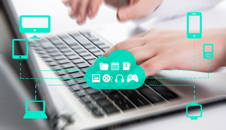 The concept of Omnichannel between devices to improve the performance of the company. Innovative...