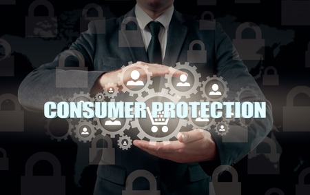 Safety and insurance of trade and goods. Consumer protection conceptの写真素材
