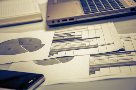 Advertising Commercial Promotion Digital Marketing Concept. Improving statistics.の写真素材