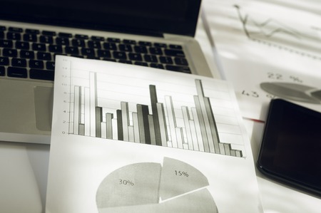 Advertising Commercial Promotion Digital Marketing Concept. Improving statistics.の写真素材