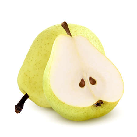 pears isolated on white background.の写真素材