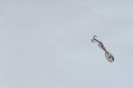 fish hook with shiny bait. high quality photoの写真素材
