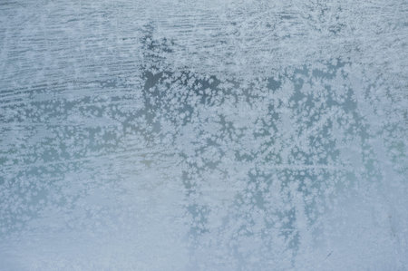 frosty pattern on the window