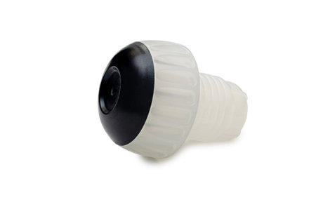Plastic champagne cork. On isolated transparent background.の写真素材