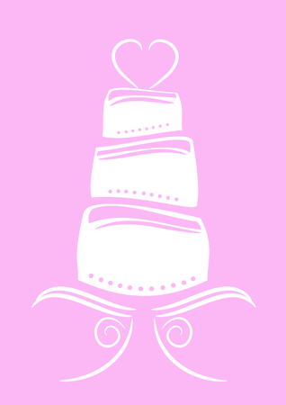 Wedding cakeのイラスト素材