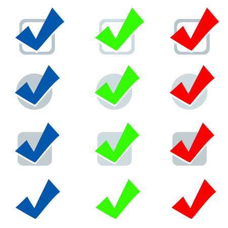 Check marks setのイラスト素材