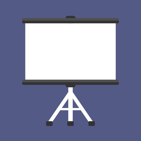 Projection screen on dark backgroundのイラスト素材