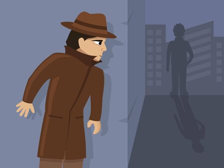 Detective is on the case, vector illustration.のイラスト素材