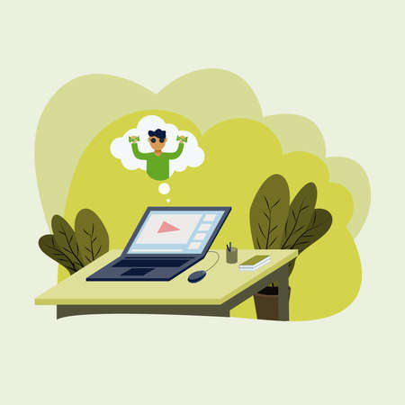 Illustration vector graphic of videoのイラスト素材
