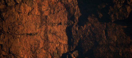 Organic patterns in cliff rock. Detail shot.