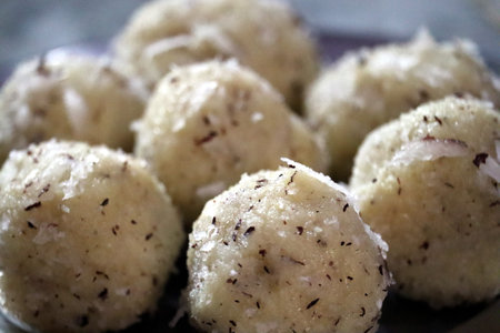 indian Coconut sweet dish on a plate