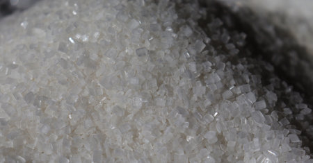 sugar background macro close up. High resolution photo. Full depth of fieldの写真素材