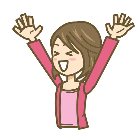 woman expression iconのイラスト素材