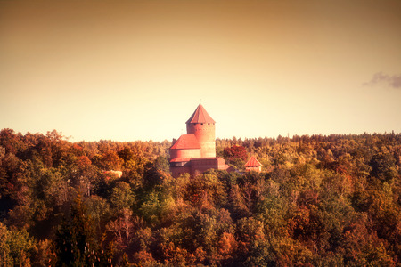 Turaida castle in Sigulda Latviaのeditorial素材