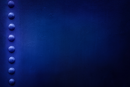 Riveted military or industrial plate. Metal background.の写真素材