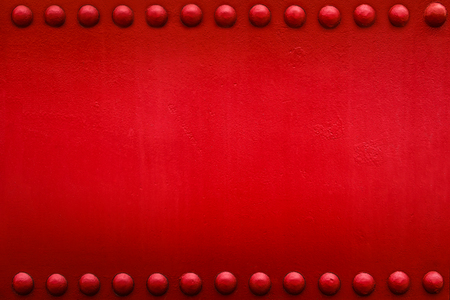 Riveted  industrial or emergency  plate. Metal background.の写真素材