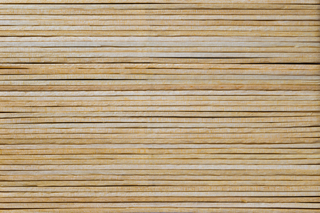 Texture of wood made of ice cream sticks. Side view.の写真素材