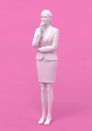 Business woman thinkingの写真素材