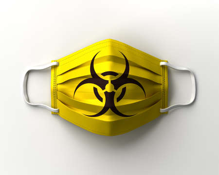 Biohazard mark maskの写真素材