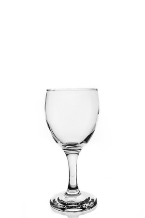 Wine glass in isolated white background.の写真素材