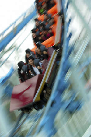 roller coaster rideの写真素材