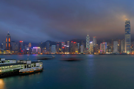 Night view of Hong Kong