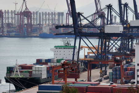 Cargo ship loading