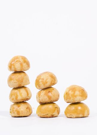 Cookies delicious handmade baked for Eid Mubarak isolatedの写真素材