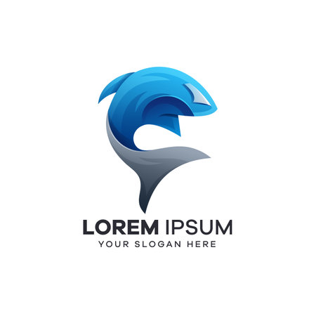 Music Leaf Gradient Logo Templateのイラスト素材
