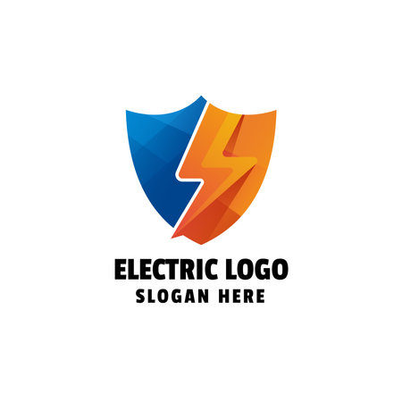 Electric Colorful Gradient Logo Templateのイラスト素材