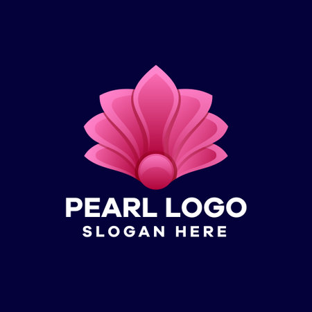 Pearl Gradient Logo Designのイラスト素材