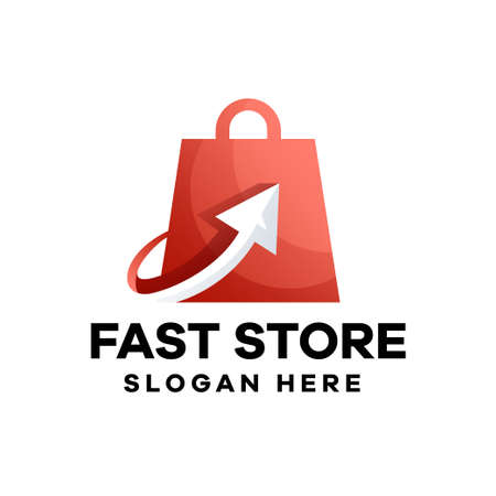 Fast Store Gradient Logo Designのイラスト素材