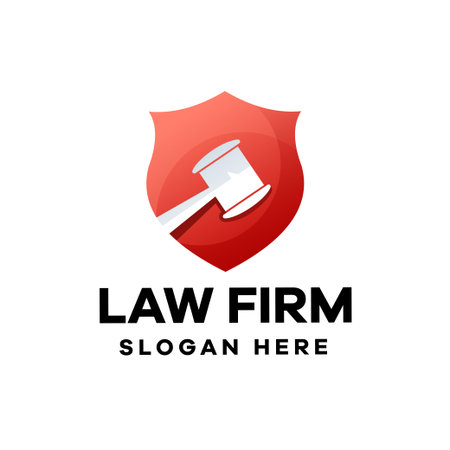 Law Firm Gradient Logo Designのイラスト素材