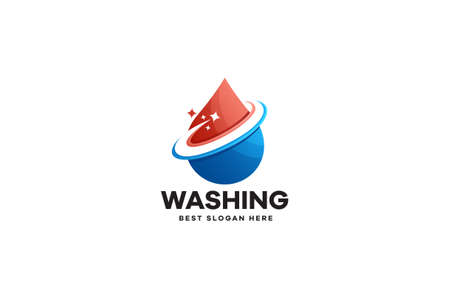 Water Wash Logoのイラスト素材