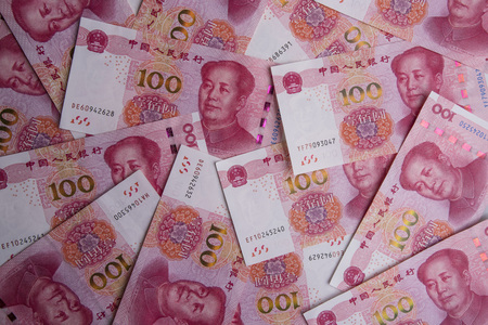 new china bank noteの写真素材