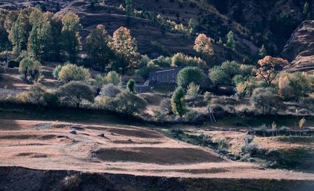 Sichuan Yajiang sceneryのeditorial素材