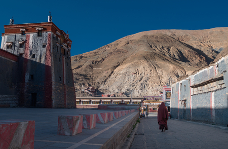 streetscape in Lhasa Tibet, Chinaのeditorial素材