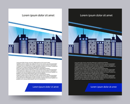 Business brochure template. Vector stock.のイラスト素材