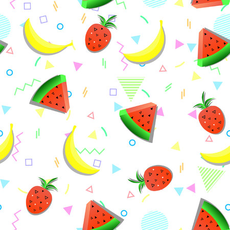 Fruits pattern.のイラスト素材