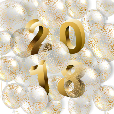 2018 banner.のイラスト素材