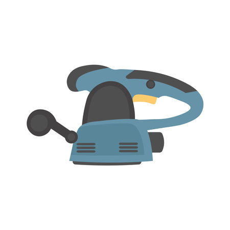 construction grinder. Repair tool isolated on white. Flat elements for design, icon.のイラスト素材