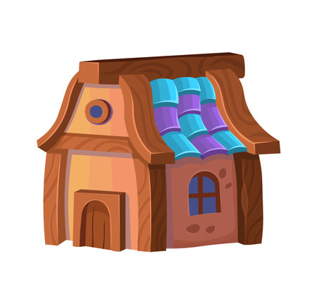 tree house. vector illustration.のイラスト素材