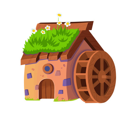 tree house. vector illustration.のイラスト素材