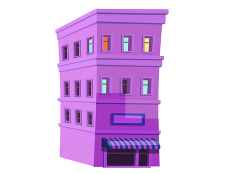 house for city at night.のイラスト素材