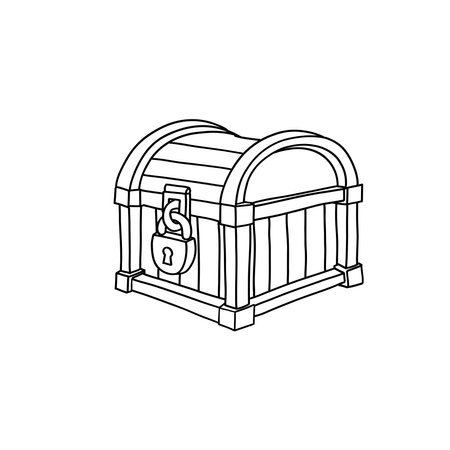 Cartoon Vector Illustration. Pirate Ship, sailing ship.のイラスト素材